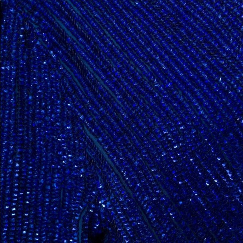 NEW❗️Retrofete Audrey Shimmery Robe Wrap Dress in Royal Blue 💙 - Picture 4 of 12